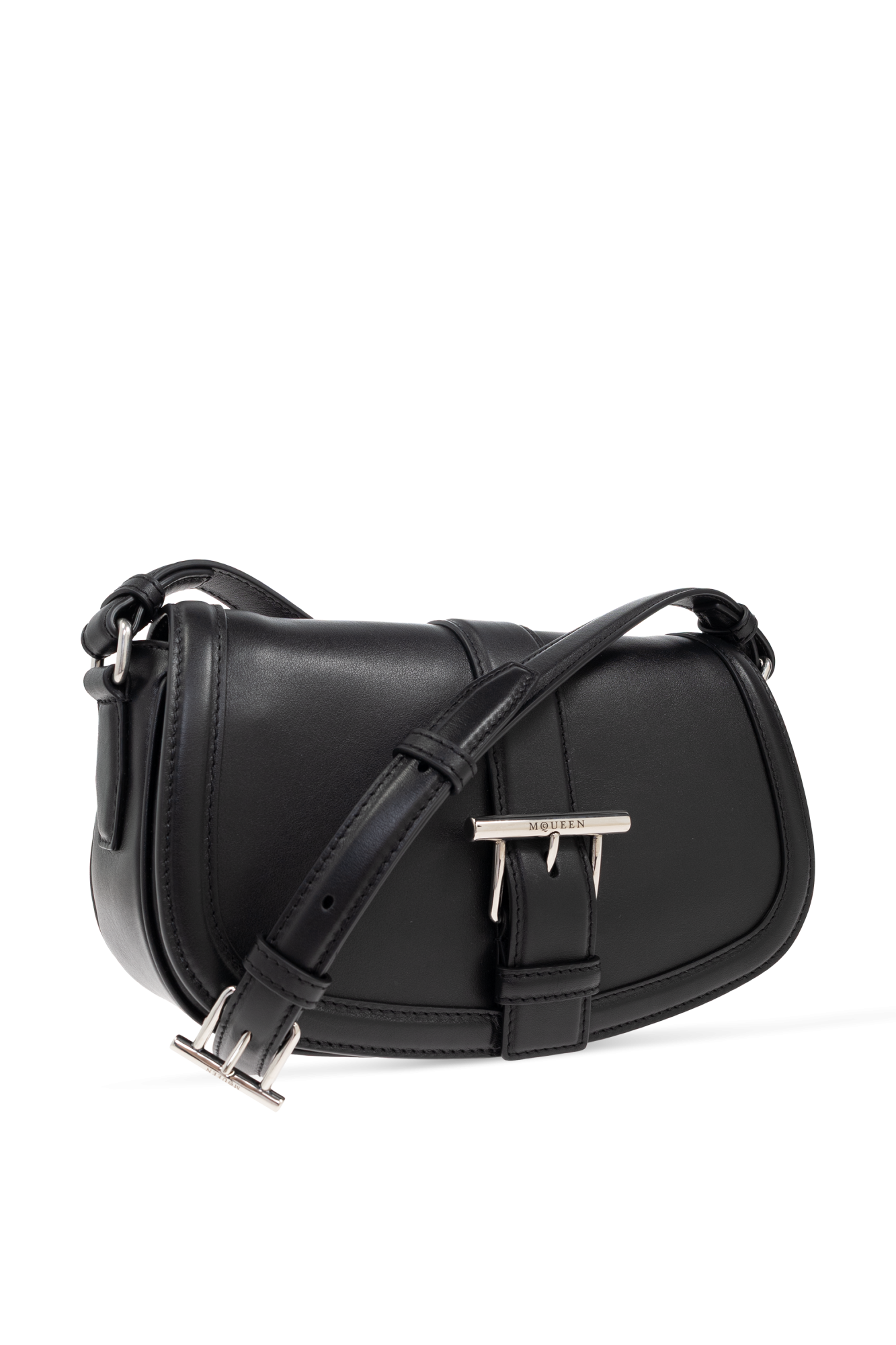 Black Shoulder bag T-Bar Satchel Alexander McQueen - Vitkac